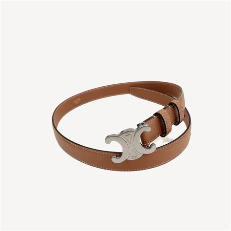 celine triomphe belt brown|celine belt size guide.